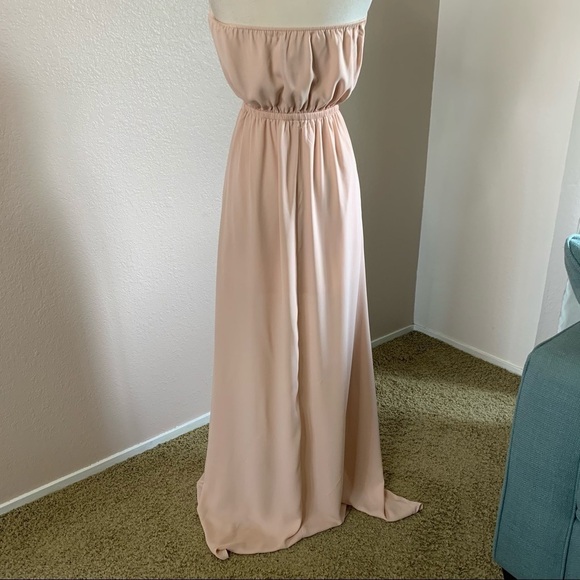 Show Me Your MuMu Heather Halter Dusty Blush Crisp - Picture 5 of 11